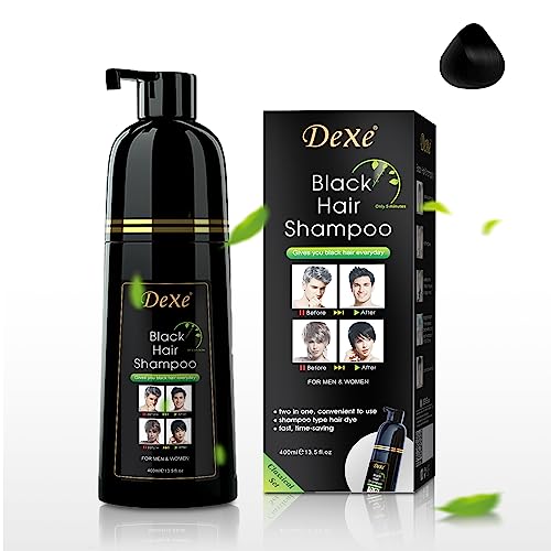 Dexe Black Hair Shampoo Bottle 400ml