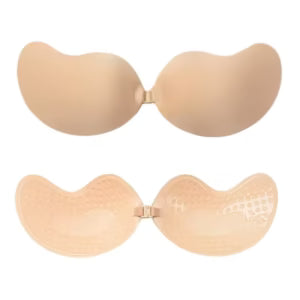 0Women’s Strapless Silicone Push-Up Bra – Reusable Invisible Lift Bra for Special Occasions