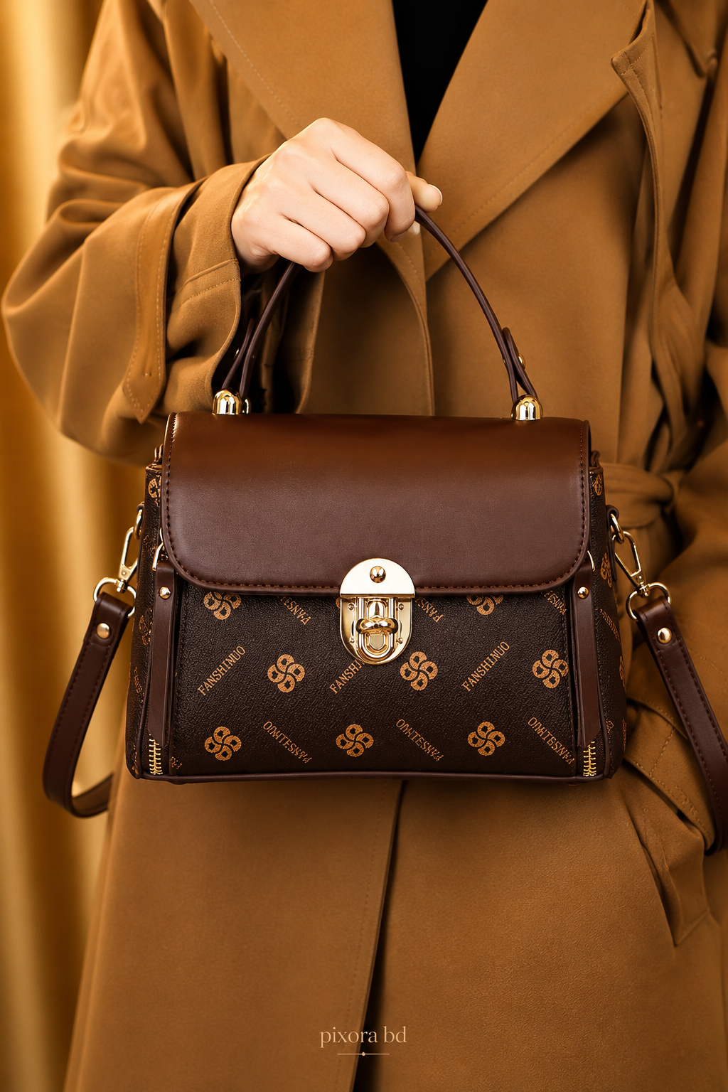 Trendy Stylish Leather Multi-Function Crossbody Hand & Shoulder Bag