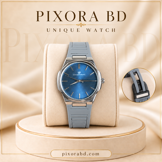 UP Strap Watch Blue Silver Grey