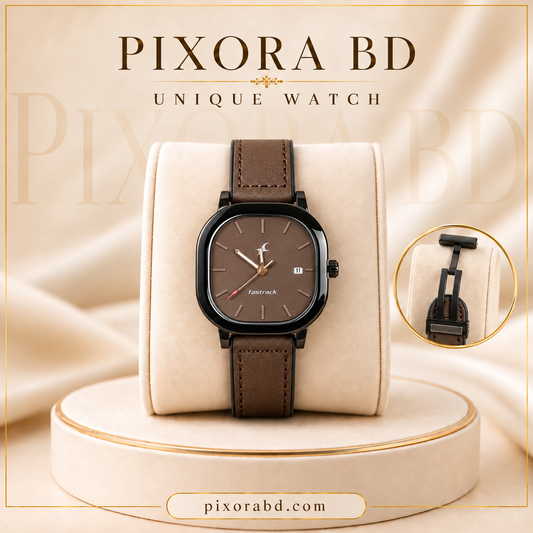 Fastrack Square Watch Brown