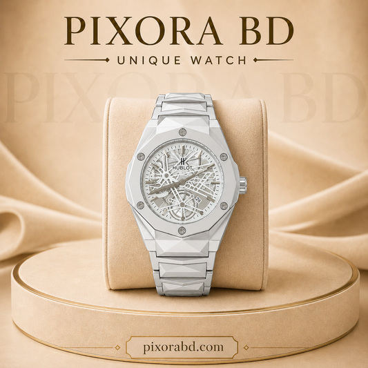 Hublot Metal Silver White → HSW