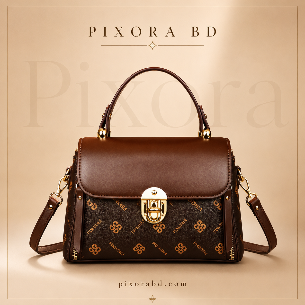 Trendy Stylish Leather Multi-Function Crossbody Hand & Shoulder Bag