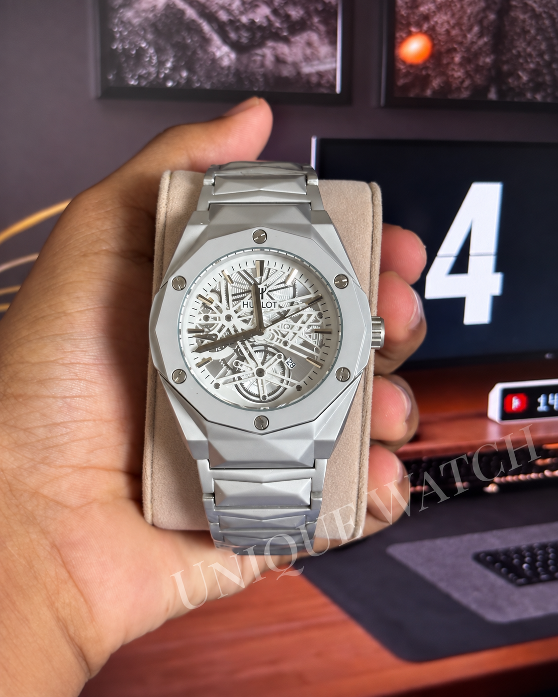 Hublot Metal Silver White → HSW