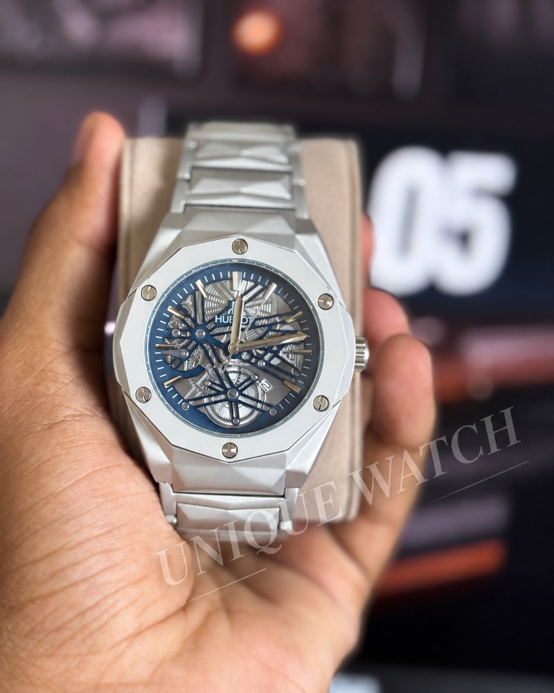 Hublot Meta Navy Blue → HNB