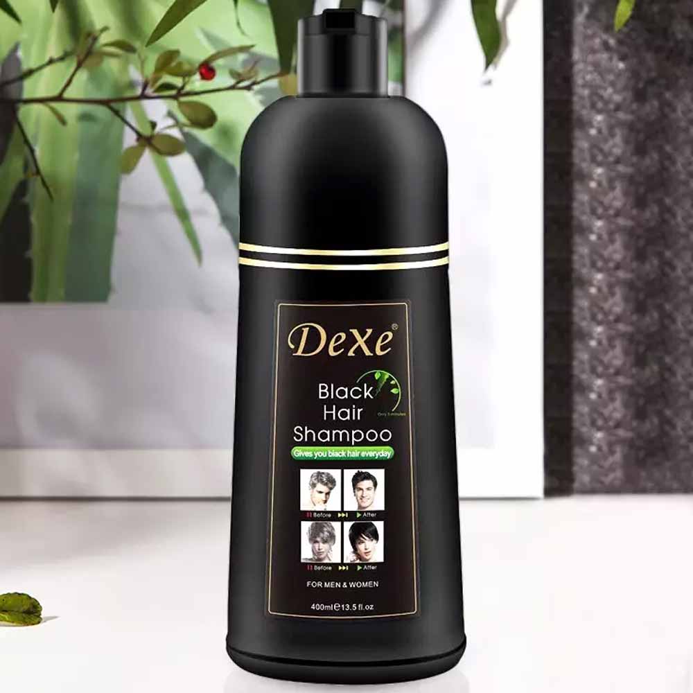 Dexe Black Hair Shampoo Bottle 400ml