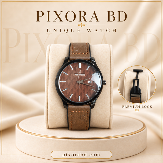 Fastrack Date Watch Brown