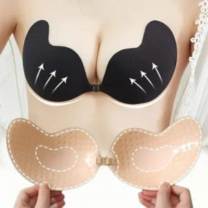 0Women’s Strapless Silicone Push-Up Bra – Reusable Invisible Lift Bra for Special Occasions
