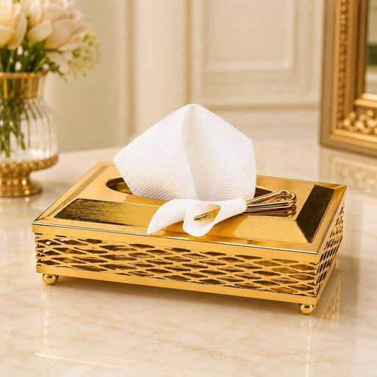 Luxury Golden Tissu Box